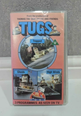 Tugs - Trapped/Ghosts/High Winds VHS Children’s Kids Tested No Mould - Image 1 of 4