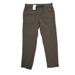 Lucky Brand Womens M Pull On Pants Drawstring Elastic Waist Casual Green NWT - Picture 1 of 12