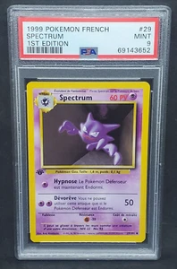 Pokemon PSA 9 MINT FRENCH Haunter (Spectrum) 29/102 1st Ed Base Set 1999 S#3652 - Picture 1 of 2
