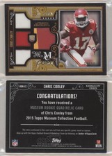 2015 Topps Museum Collection Quad Relics Copper /50 Chris Conley Rookie RC