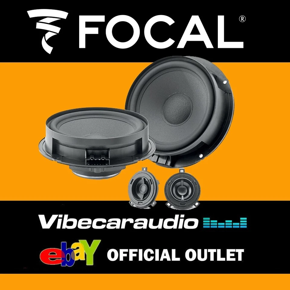 Focal ISVW180 -8" 2-Way VW Replacement Car Component Speakers 300W Total Power