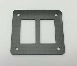 PANEL DE INTERRUPTOR BASCULANTE UNIVERSAL DE FIBRA DE CARBONO XTREME RACING (2 PUNTOS) JEEP UTV ATV - Imagen 1 de 2