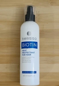 Biotin Heat Protectant Spray for Hair with Moroccan Argan Oil - Leave in Deep Co - Picture 1 of 11