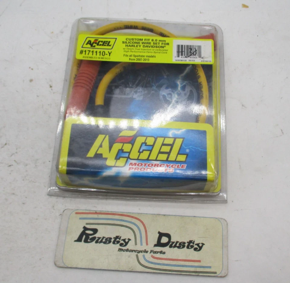 Harley Davidson Accel NOS Silicone Custom Fit Wire Set 171110-Y - Image 1 of 4