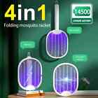 Bug Zapper Electric Mosquito Killer Fly Swatter Trap Indoor Outdoor Light, 4 in1