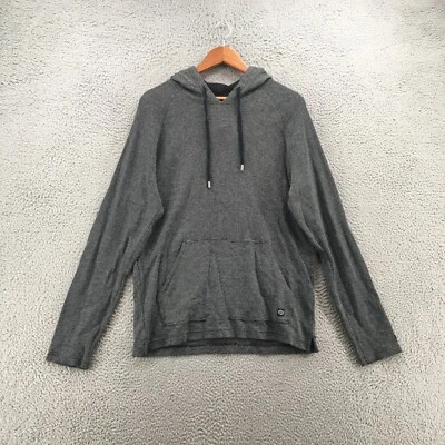 RVCA Hoodie & Sweatshirt Mens M Regular Black Striped Cotton Hooded Long Sleeve - Image 1 of 4