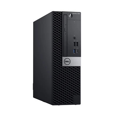 Dell Optiplex 7060 SFF Desktop Intel i7-8700 64GB RAM 1TB SSD WiFi Windows 11 PC - Image 1 of 4