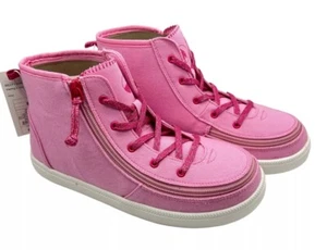 New BILLY Footwear Girl's Haring Essential High Top Sneakers Pink Size 6 Zipper - Picture 1 of 9