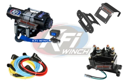 Kit de montaje y cabrestante de cable KFI 2000 LB HONDA TRX420 RANCHER 420 2x4 y 4x4 2007-2013 Foto 1 de 4