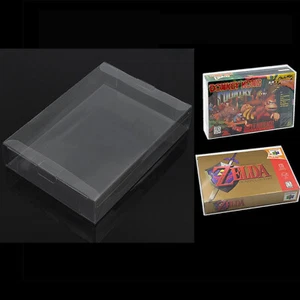 40PC Box Protectors For SNES / N64 / ATARI JAGUAR Games Super Nintendo 64 CIB - Picture 1 of 5
