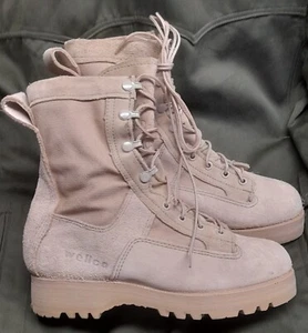 ANFIBI MILITARI MILITARY WELLCO DESERT BOOTS COMBAT BOOTS DESERT TREKKING 5xw - Foto 1 di 4