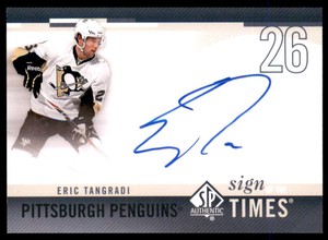 2010-11 SP Authentic Sign of the Times #SOTET Eric Tangradi Auto