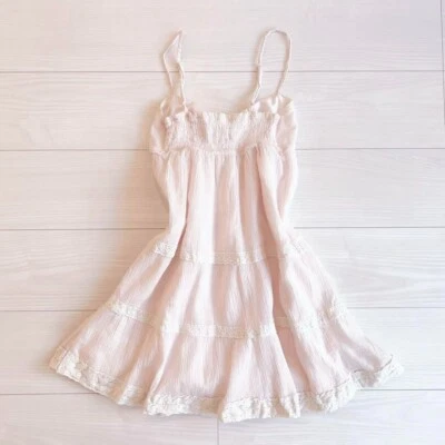 Vestido LIZ LISA Pinky Niñas Rosa Pálido Sin Mangas Algodón Talla M Japón ES1 Foto 1 de 4