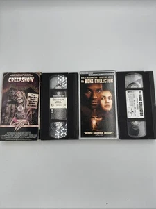 Horror Classic CREEPSHOW - 1987 VHS Stephen King + Bone Collector VHS Spc Ed LOT - Picture 1 of 7