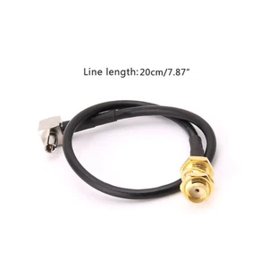 SMA Female Jack To TS9 Male Right Angle RG174 Pigtail Cable 20cm Coaxial - Picture 1 of 8