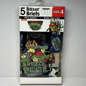 Teenage Mutant Ninja Turtles Boys Set of 5 Size 4 Boxer Briefs New TMNT - Picture 1 of 21