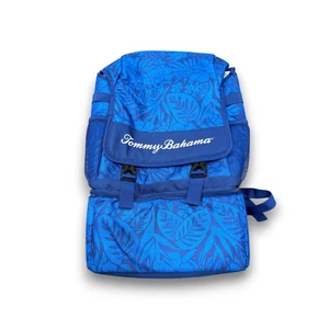 Sac À Dos Isotherme Tommy Bahama Bleu Rayé Deux Parties Isothermes Séparées - Picture 1 of 5