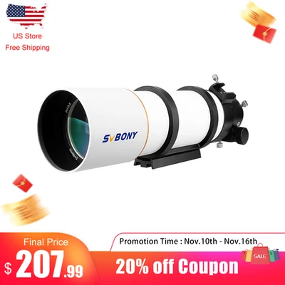 SVBONY SV48P Astronomical Telescope 2" 90mm F5.5 Refractor OTA for Beginners - Image 1 of 4