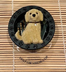 Bath Body Works Scentportable Vent Visier Clip golden Hunde Welpen Halsband schwarze Pfoten - Bild 1 von 2