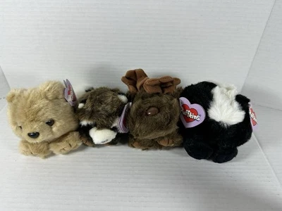 Puffkins лот из 4 винтажных плюшевых игрушек мягкие животные - Изображение 1 из 3