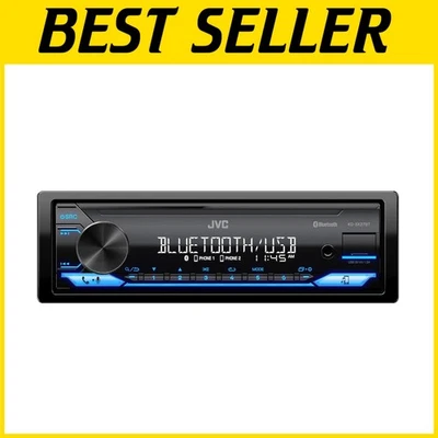 Single DIN Bluetooth Receiver with Powerful 100W Amplifier and Quick Charge USB - Image 1 of 4