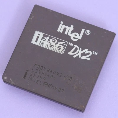 Intel 486 DX2 50Mhz CPU Processor SX749 A80486DX2-50 486DX2 50 - Image 1 of 3