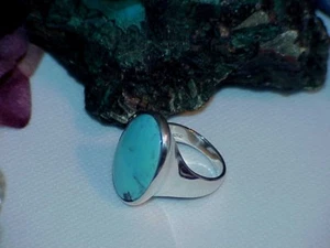 QVC Carolyn Pollack Sterling RIESIGER Türkis Ring Relios Größe 9 Neu Box - Bild 1 von 10