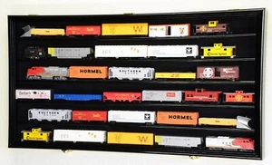 HO Scale Model Train Display Case Cabinet Wall Rack w/98% UV Protection- Lock... - Picture 1 of 5