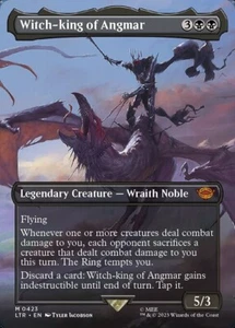MTG - (Borderless) WITCH-KING OF ANGMAR - Lord of the Rings (M) - Foto 1 di 1