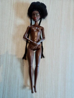 Barbie NAKED African American Articulated Doll with Afro Hair and Plaits - Image 1 of 2