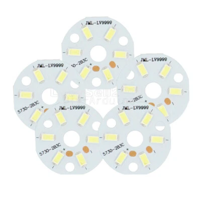 MARKENLOS 10 piezas 3W 5730 blanco diodo emisor LED SMD panel de lámpara de resaltado placa LED