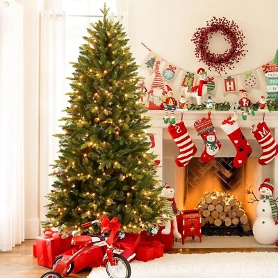 Premium Pre-Lit Christmas Holiday Trees –Sizes from 6ft to 12ft - NEW - Image 1 of 4