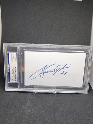 Walter Payton PSA Auto HOF Signed 3x5 Index Card PSA/DNA COA - Chicago Bears - Image 1 of 2