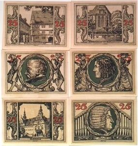1921 Deutschland URNSTADT 25 Penning Banknote / Notgeldsatz - Bild 1 von 1