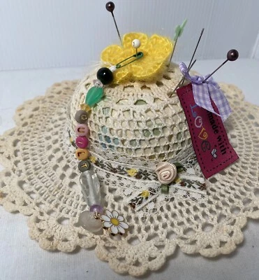 Sewing Notions Hat Pincushion Dress form Ornament Machine Keychain 199 - Image 1 of 4