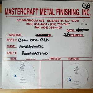 Carla Morrison Dejenme Llorar A,B,C,D, Master Vinyl Record Metal Pressing Plates - Picture 1 of 4