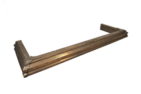 Antique English Metal Fireplace Fender Or Fireplace Bumper Cover