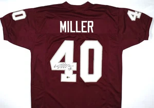 Von Miller Autographed Maroon College Style Jersey - Beckett W Hologram *Black - Picture 1 of 3