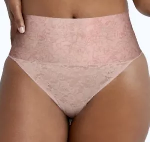 MAIDENFORM Cool Comfort Tame Your Tummy Lace Thong Control Panty Sz S L XL 2XL - Picture 1 of 9