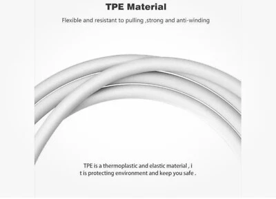USB C Cable Fast Charger Lead for Type C Ipad iPhone 15 series Macbook 65W, 2 M - Image 1 of 4