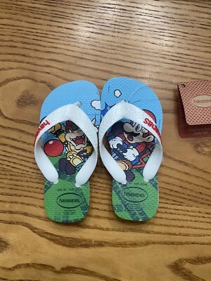 Chanclas HAVAIANAS NIÑOS PEQUEÑOS UNISEX TALLA 9C NUEVAS CON ETIQUETAS SUPER MARIO BROS Foto 1 de 4