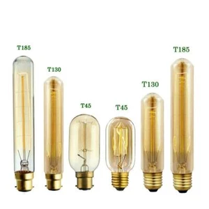 Bombillas retro Edison E27/B22 vintage incandescentes regulables bombillas tubo - Imagen 1 de 15