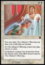 1x CHO-MANNO'S BLESSING - Rare - Mercadian Masq - MTG - NM - Magic the Gathering