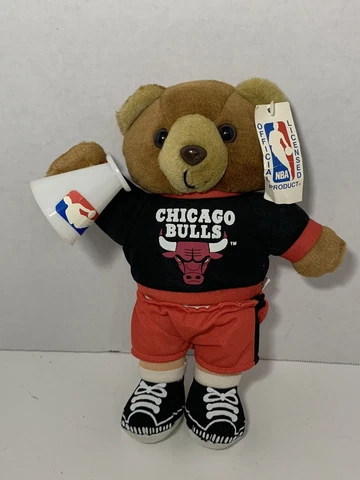 Play-by-Play NBA Fan Bears Chicago Bulls vintage plush teddy basketball coach Cover