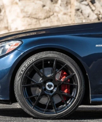 20" Blaque Diamond BD-F18 Gloss Black Wheels for Mercedes-Benz E300 E63AMG E55 - Image 1 of 4