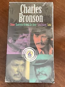 Charles Bronson (4 MOVIES 1 VHS) Chino Someone Behind The Door Cold Sweat Lola - Picture 1 of 4