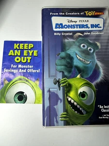 Monsters, Inc. (VHS, 2002, Clam Shell) COMPLETE - Picture 1 of 1