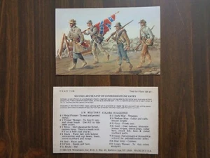 VTG 1983 I/R Miniatures Jackson's Foot Calvary May 1862 Post Card & Instructions - Picture 1 of 4
