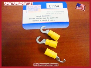 HANDY PACK, 3 PIECES,HOOK TERMINALS 12-10 GAUGE / #10 STUD - Picture 1 of 2