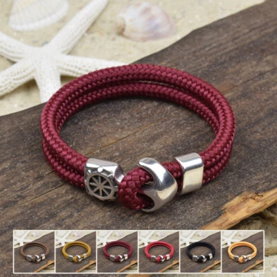 ❦ Armband RALF | Segeltau | 5 mm | Anker | Slider | Knebelverschluss | 06 ❦ - Bild 1 von 3